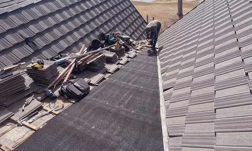 roof missing shingles or tiles repair